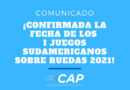 Fecha Confirmada para los I Juegos Sudamericanos Sobre Ruedas San Juan 2021