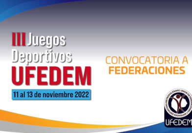 Convocatoria a Federaciones para Reunión previa a los III Juegos UFEDEM